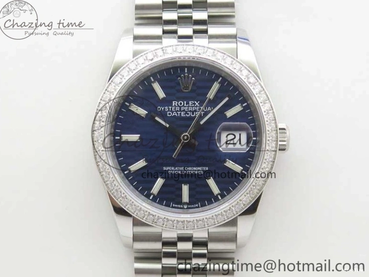 MiroTime 1228 DateJust 36 SS 126284 BP Maker 1:1 Best Edition New Blue Dial on Jubilee Bracelet Neat 2523